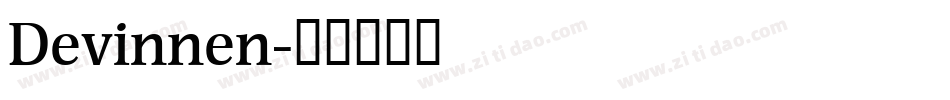 Devinnen字体转换