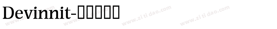 Devinnit字体转换