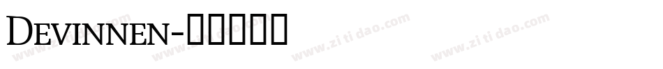 Devinnen字体转换