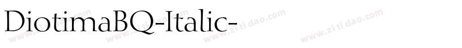 DiotimaBQ-Italic字体转换