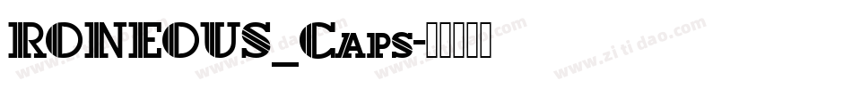 RONEOUS_Caps字体转换
