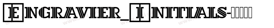 Engravier_Initials字体转换