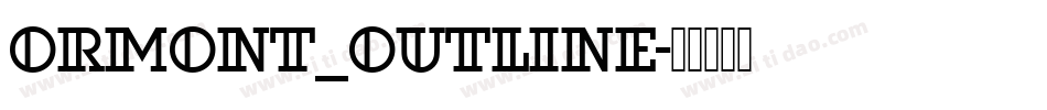 Ormont_Outline字体转换