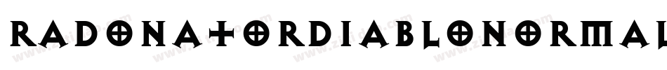 RadonatorDiabloNormal-2ODl字体转换