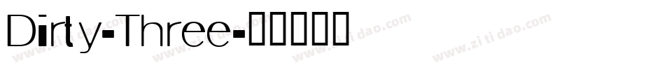 Dirty-Three字体转换