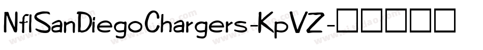 NflSanDiegoChargers-KpVZ字体转换