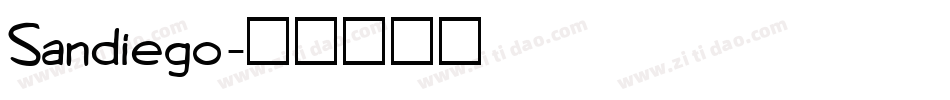 Sandiego字体转换