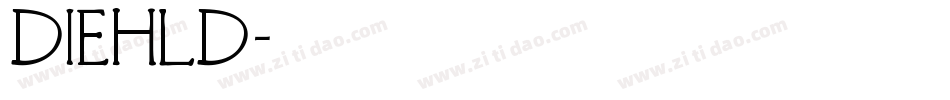 DIEHLD字体转换