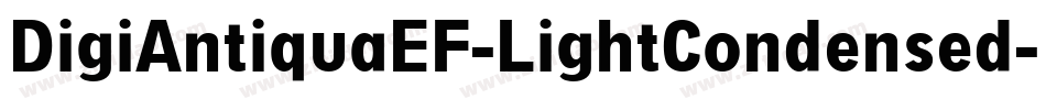 DigiAntiquaEF-LightCondensed字体转换