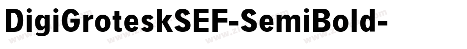 DigiGroteskSEF-SemiBold字体转换