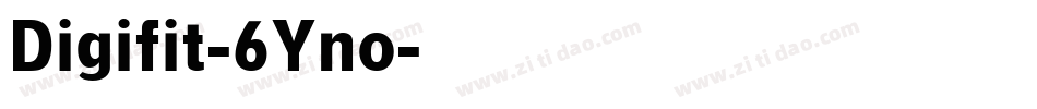 Digifit-6Yno字体转换