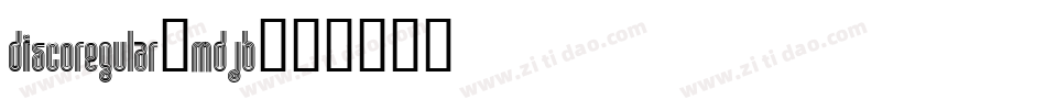 Discoregular-MdJB字体转换
