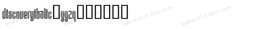 DiscoveryItalic-ggzq字体转换