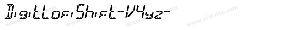 DigitLofiShift-V4yz字体转换