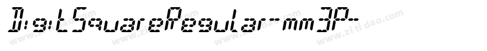 DigitSquareRegular-mm3P字体转换