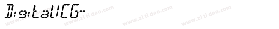 DigitalICG字体转换