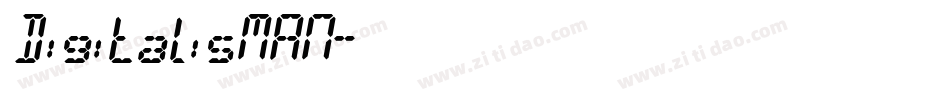 DigitalisMAN字体转换