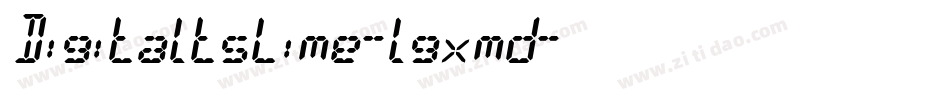 DigitaltsLime-lgxmd字体转换