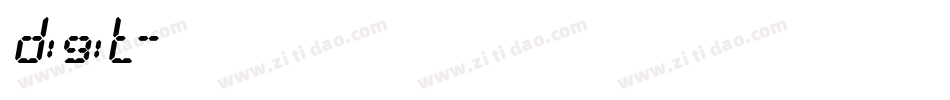 digit字体转换