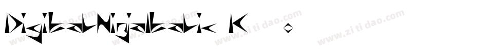DigitalNinjaItalic-K56o字体转换