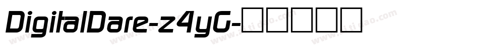 DigitalDare-z4yG字体转换