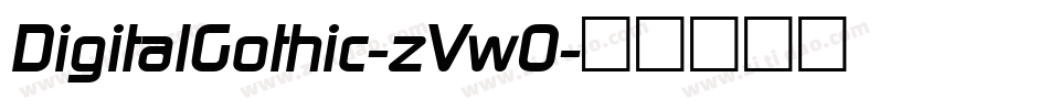 DigitalGothic-zVw0字体转换