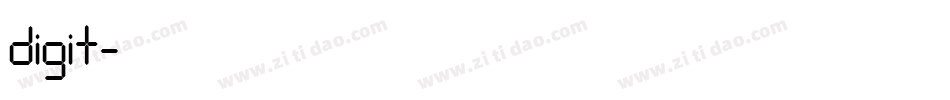 digit字体转换