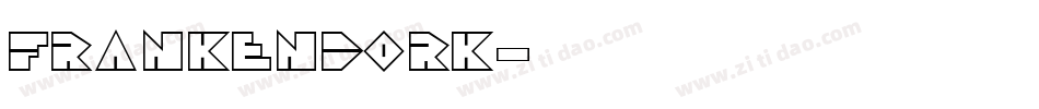 FrankenDork字体转换