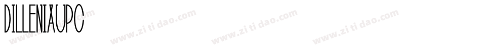 DilleniaUPC字体转换