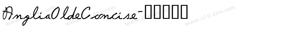 AngliaOldeConcise字体转换