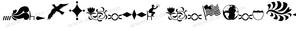7DingbatSlatsLt-ARox字体转换