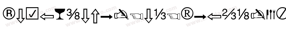 Cornucopia-of-Dingbats-Three字体转换