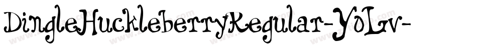 DingleHuckleberryRegular-YoLv字体转换