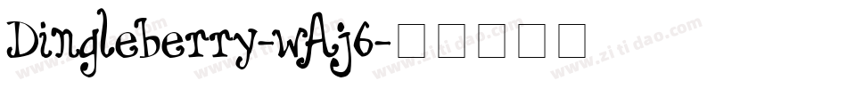 Dingleberry-wAj6字体转换