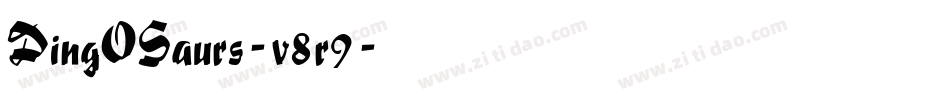 DingOSaurs-v8r9字体转换