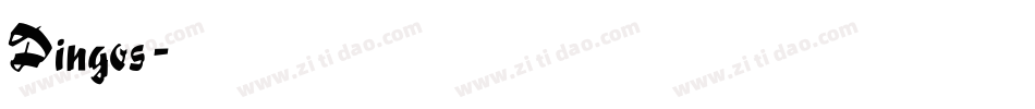 Dingos字体转换