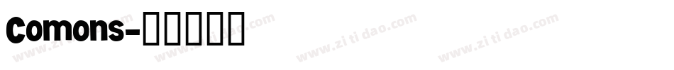 Comons字体转换