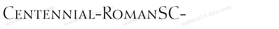 Centennial-RomanSC字体转换