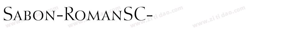 Sabon-RomanSC字体转换