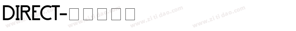 DIRECT字体转换