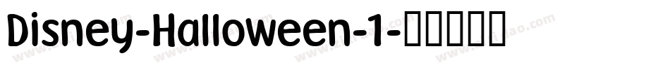 Disney-Halloween-1字体转换