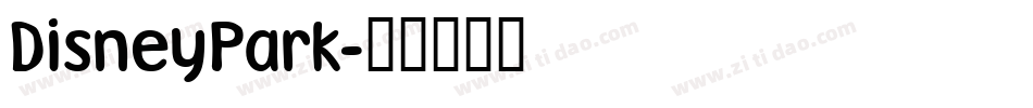 DisneyPark字体转换