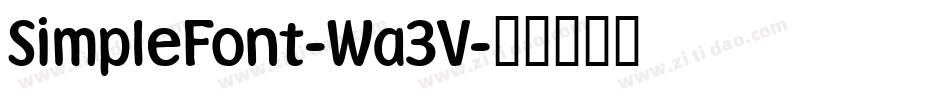 SimpleFont-Wa3V字体转换
