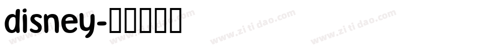 disney字体转换