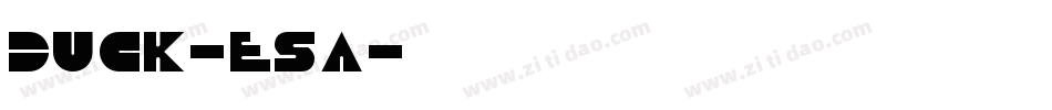 Duck-esa字体转换