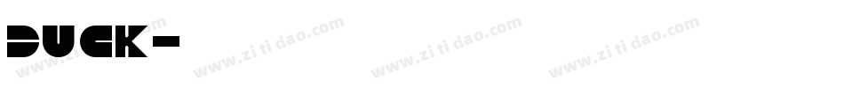 Duck字体转换