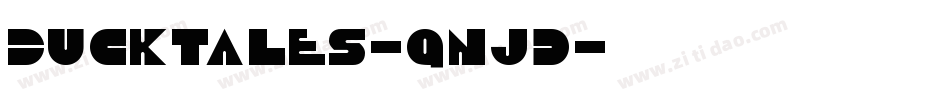 Ducktales-qnjd字体转换