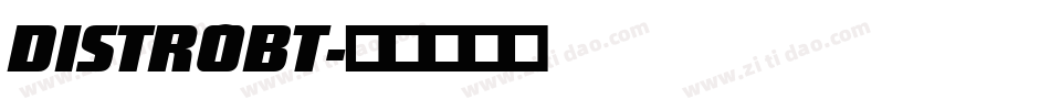 DISTROBT字体转换