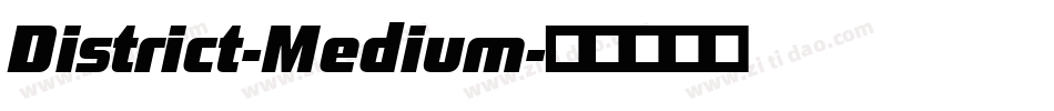 District-Medium字体转换