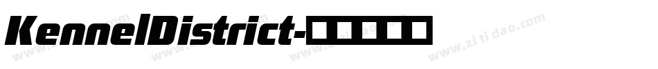 KennelDistrict字体转换
